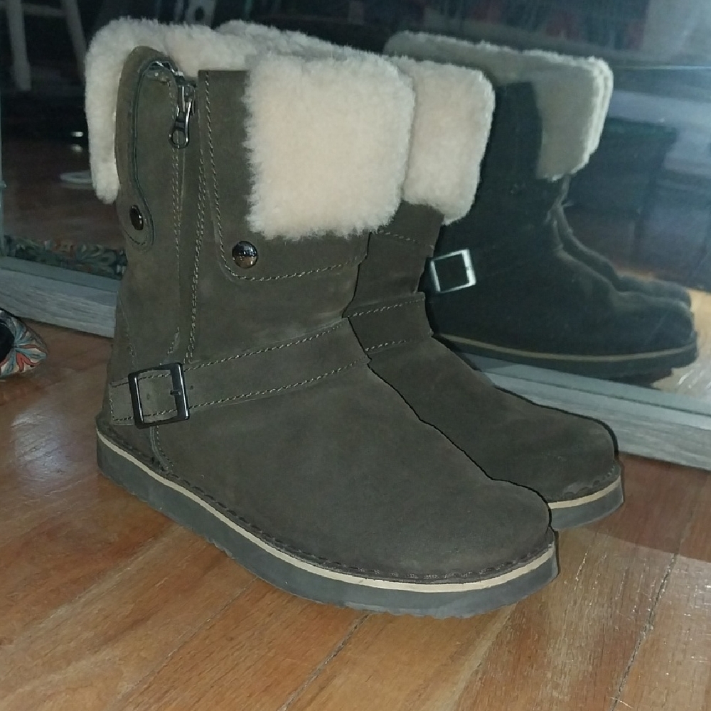 Women's Shearling-Lined Winter Boots - Brown